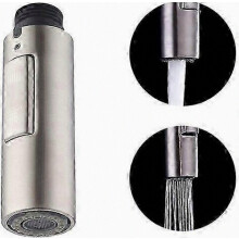 Replacement Kitchen Faucet Nozzle, Universal Removable Hand Shower Head, G1/2, 304 Stainless Steel, Brushed Finish
