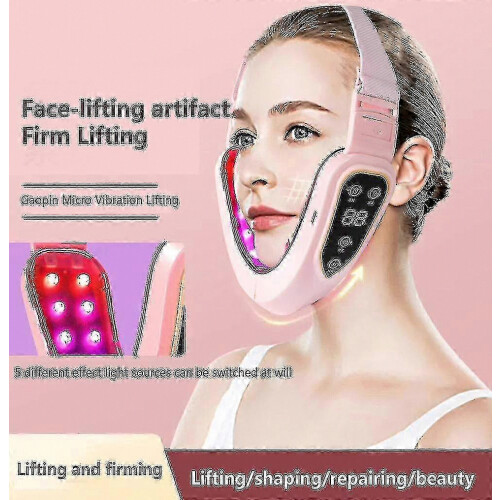 Μασάζ αδυνατίσματος προσώπου Microcurrent V Face Lifting EMS, διπλοσάγονο, φωτοθεραπεία