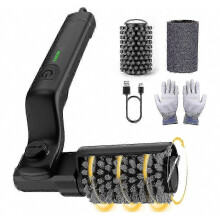 Brosse rotative électrique pour barbecue extérieur, 3 vitesses, en acier inoxydable, autonomie de 90 minutes.