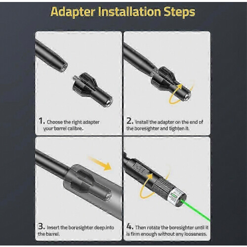 Green Laser Sight Aligner Calibration Tool for Zero Reset, Adapter for Precise Alignment, Green Color 2