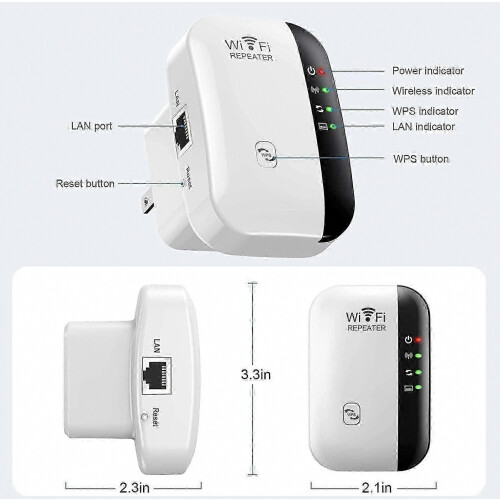 Επέκταση WiFi, Επαναλήπτης WiFi, Ενισχυτής WiFi, Καλύπτει έως 5000 τετραγωνικά πόδια 1