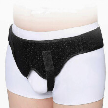 Hernia Belt for Men and Women, Flexible Adjustable Support with 2 Removable Compression Pads, Left Side Pain Relief, Siz