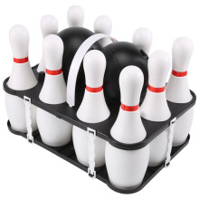 1 Set Bowling Set for Kids & Adults 2 with 10 Pins for Family Kids and Adults Backyard Skittles