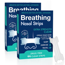 (2 Box (88 Strips)) UK - Extra Strength Nasal Strips 44pcs Breath Better Sleep Aid for Snoring Relief