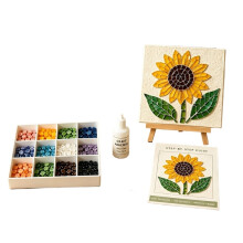(Style-4) Tiles Mosaic Kit Art Material DIY Craft DIY Beginner Friendly Home Decor Kit