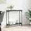 VidaXL vidaXL Console Table Black Oak 75 x 22.5 x 75 cm Engineered Wood 1