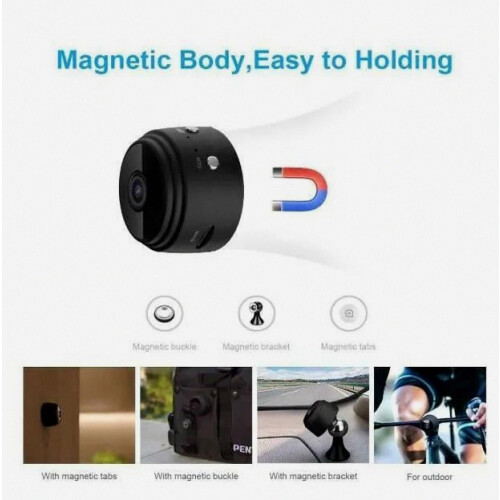 Κρυφή μίνι κάμερα κατασκοπείας WiFi HD 1080P με νυχτερινή όραση και ανίχνευση κίν 1