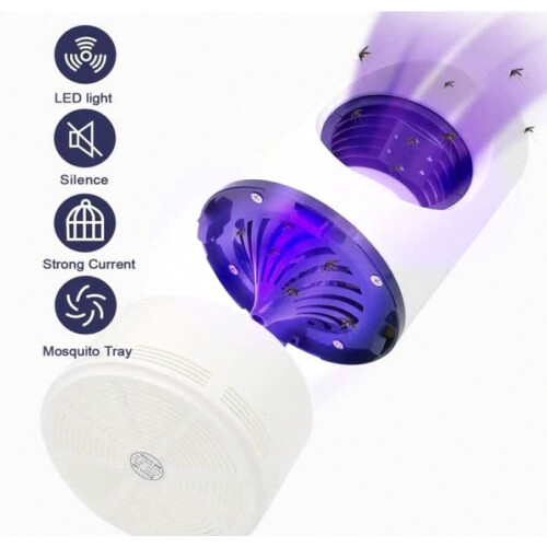 Ηλεκτρική λάμπα κουνουπιών 5W UV LED παγίδα εντόμων, απωθητικό μυγών για οικι 2