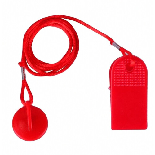 Universal Treadmill Safety Lock, Red Safety Key Switch Replacement for Home and Gym Use 1