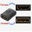 Προσαρμογέας ζεύξης HDMI θηλυκού σε θηλυκό, μαύρος, συμπαγής σύνδεσμος επέκτασ 2