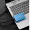Φορητός εξωτερικός δίσκος SSD 1TB USB-C OTG Mini Blue με υφασμάτινη θήκη αποθήκευσης 4