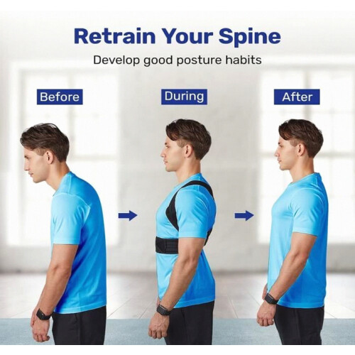 Posture Corrector for Men and Women, Adjustable Back Support Brace, Relieves Back Pain, Comfortable Posture Alignment Su 2