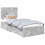 VidaXL vidaXL Bed Frame with Drawer Concrete Grey 90 x 200 cm Engineered Wood 5