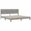 VidaXL vidaXL Bed Frame with Headboard Light Grey 180 x 200 cm Velvet 2