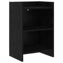 vidaXL Bedside Tables Black Oak 40 x 30 x 60 cm Engineered Wood