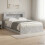 VidaXL vidaXL Bed Frame with Storage Concrete Grey 150 x 200 cm 1