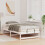 VidaXL vidaXL Bed Frame White 75 x 190 cm Solid Pine Wood 5