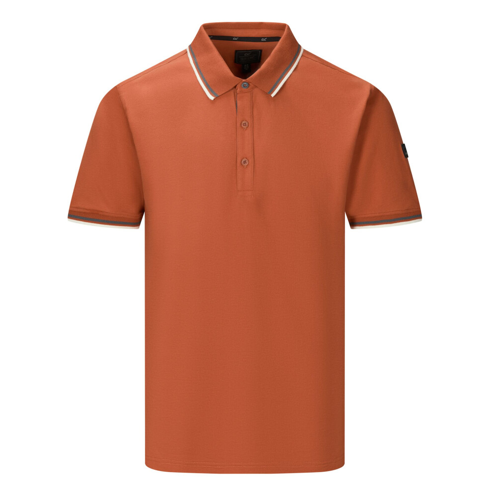 Regatta (M, Brick) Mens Adryan Polo Shirt