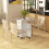 (Multicolor, Engineered Wood) Oak & White 6-Person Drop-Leaf Dining Table 2