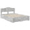 VidaXL vidaXL Bed Frame Concrete Grey 140 x 190 cm Engineered Wood 4