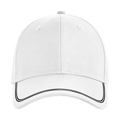 (One Size, White/Black) Beechfield Match Day Baseball Cap 2