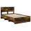 VidaXL vidaXL Bed Frame Smoked Oak 120 x 123 cm Engineered Wood 5