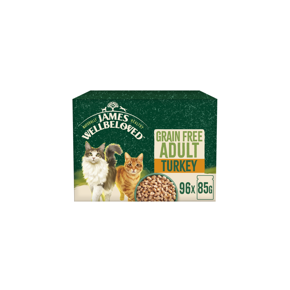 James Wellbeloved Adult Cat Hypoallergenic Pouches - Turkey In Gravy - Saver Pack: 48 X 85G - Image 5