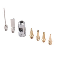 6 Pcs Flame Butane Gas Soldering Tips+Nozzle Butane Gas Solder Tip For Mt-100 Ht-1937 Butane Gas Soldering Iron Kit Welding Set Torch Pen Tools For