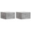 VidaXL vidaXL Wall-Mounted Bedside Cabinet with Drawer 2 pcs Concrete Grey 1