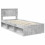 VidaXL vidaXL Bed Frame Concerte Grey 90 x 190 cm Solid Pine Wood 5