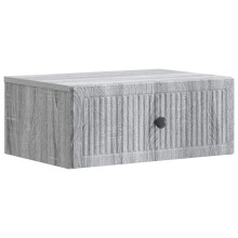 vidaXL Bedside Cabinet Grey Sonoma 49 x 34.5 x 20 cm Engineered Wood