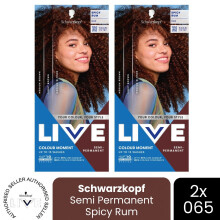 (Pack of 2) Schwarzkopf LIVE Hair Dye Semi-Permanent 065 Spicy Rum Colour Gloss Toner Bleach