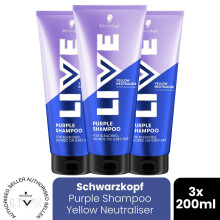 (Pack of 3) Schwarzkopf LIVE Shampoo Hair Dye Purple Colour Permanent Semi-Permanent Gloss