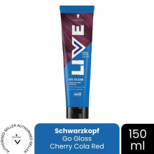 (Pack of 1) Schwarzkopf LIVE Hair Dye Colour & Shine Hair Gloss Cherry Cola Permanent Toner