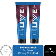 (Pack of 2) Schwarzkopf LIVE Hair Dye Colour & Shine Hair Gloss Cherry Cola Permanent Toner