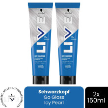 (Pack of 2) Schwarzkopf LIVE Hair Dye Colour & Shine Hair Gloss Icy Pearl Permanent Toner