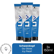 (Pack of 3) Schwarzkopf LIVE Hair Dye Colour & Shine Hair Gloss Icy Pearl Permanent Toner