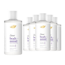 (French Lavender & Oat Milk) Dove Body + Mind Bath Soak 400ml, 6 Pack - French Lavender or Dragon Fruit