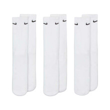 (8 UK-11 UK, White/Black) Nike Unisex Adult Everyday Cushioned Crew Socks (Pack of 3)