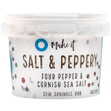 Cornish Sea Salt Pinch Pots - 8 x Tubs - Select Variety (Luxury Salt & Pepper)