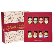 Thoughtfully Gourmet, Global Spice Gift Set, International Seasonings Include Cajun, Italian, Montreal, Thai, Jamaican Jerk, Mexican, Greek and