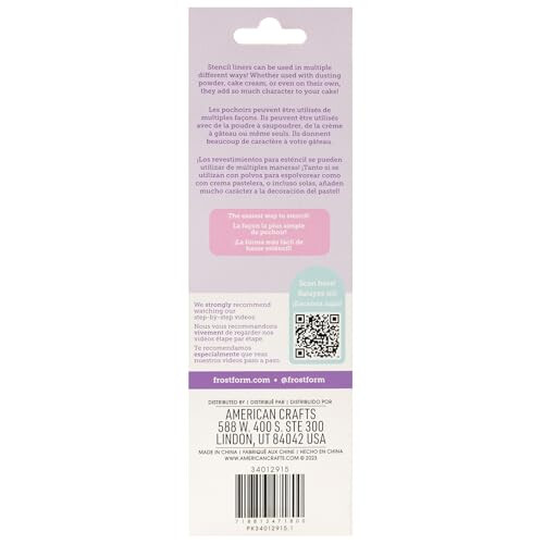 American Crafts Frost Form Sjabloon Liner, 2 Pack (Wild) 1