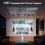 【Built-in App】Polaring Mini Projector, Smart 4K Projector with WiFi and bluetooth 1080P Support, Auto Keystone Correction，90 Rotating 4