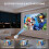 【Built-in App】Polaring Mini Projector, Smart 4K Projector with WiFi and bluetooth 1080P Support, Auto Keystone Correction，90 Rotating 5