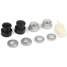 vvchwei 1Set E-Bike Electric for Bike Hub Motor Axle M12 Front Lock Nut/Lock Washer/Nut Cover with 12mm Shaft Bike Hubs Wheels Accessories