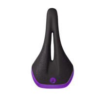 SDG Allure V2 Women’s Bike Saddle – Black/Purple | Women’s Comfort Cut-Out Cycling Saddle for Road, MTB, Gravel & Commuting | Lightweight EVA