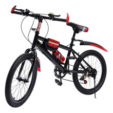 Begoniape 20 Inch Folding Mountain Bike High-carbon Steel Frame Bike Adjustable Mountain Bike with Compass Bell Front Clamp Gate Rear Hold Gate Brake