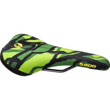 SDG Bel-Air V3 Terra Firma Saddle – Camo Green | MTB, Trail & Gravel Comfort Saddle with Cut-Out & Lux-Alloy Rails