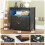FREDEES Bedside Table with Hidden Drawer and LED Lights for Bedroom, Black 2