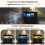 FREDEES Bedside Table with Hidden Drawer and LED Lights for Bedroom, Black 3